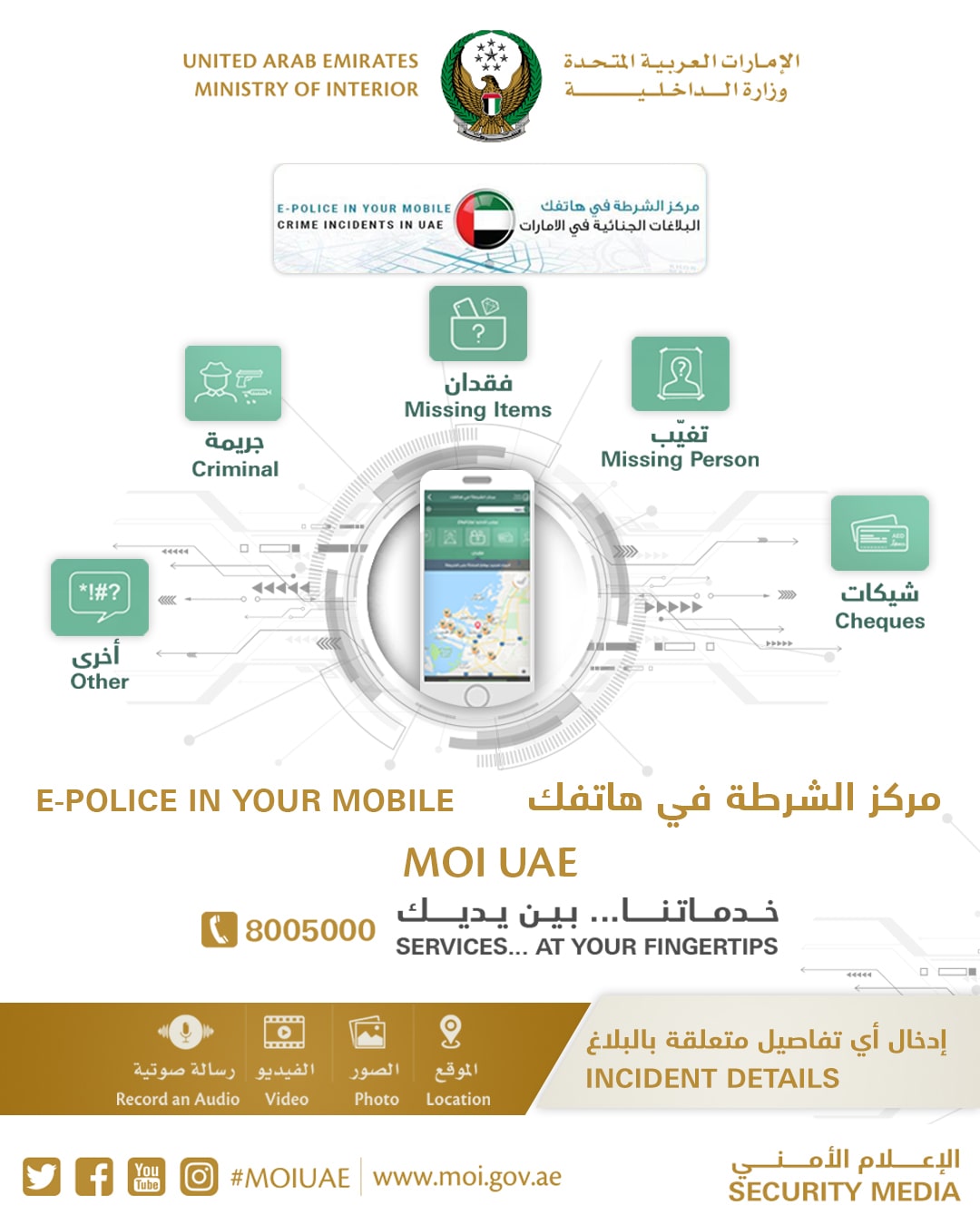 مركز الشرطة في هاتفك